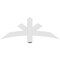 Ekena Millwork Alberta Architectural Grade PVC Gable Bracket, 48"W x 18"H x 2"D x 4"F, 9/12 Pitch GBP048X18X0204ALB00 - alternate 4